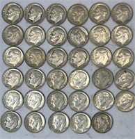 35x Roosevelt Silver Dimes