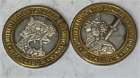 2x Excalibur .999 Silver $10 medallions