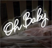'Oh Baby' Neon Sign, Parties