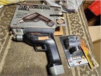 BLACK AND DECKER CORDLESS DRILL AND HEADLAMP