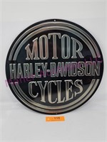 Embossed Harley Davidson Tin Sign