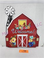 Outdoor Welcome Barn Stake Sign