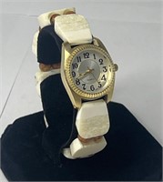 Quartz Watch With Ivory Band