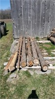 Cedar posts assorted lengths