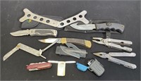 Bundle Of Knives And Multi Tools 2