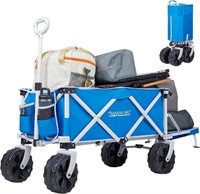 Extra Long Beach Wagon, Big Wheels, Blue