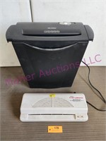 Laminator & Paper Shredder