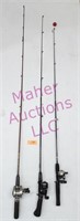 (3) Fishing Poles (1-Shimano Reel)
