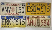 4x Alaska License Plates