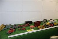 Assorted toys, trucks, trailers