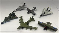 6x Micro Machine Airplanes