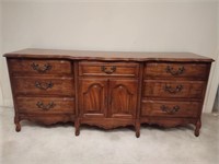 French Provincial Solid Wood 9 Drawer Dresser