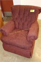 maroon sitting chair