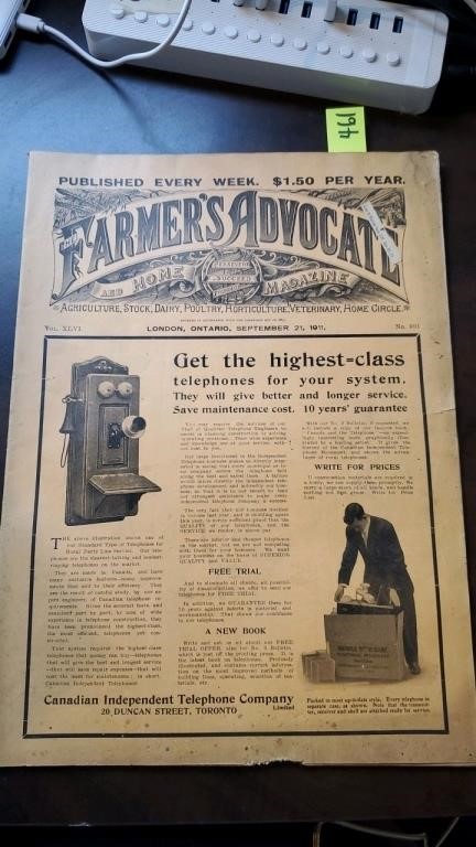 The Farmer's Advocate and Home Magazine