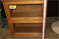 2 drawer lawyer bookcase style cabinet