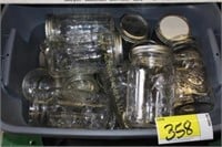 Tote of quart jars