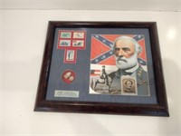 Framed Silver War Stamps and Bullets