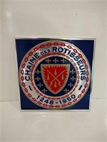 Chaine Des Rotisseurs Metal Sign