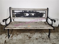 Outdoor Bench Motorcycle Cast Iron