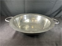 Antique Pewter Double handle bowl