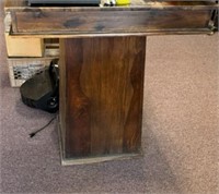 wooden display table - 41" tall