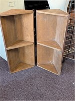 Wood corner shelves - 2.5 ft