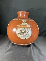 Terra Cotta Round Vase