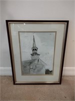Vintage Church Framed Print