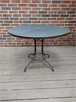 Black Iron Round Patio Table