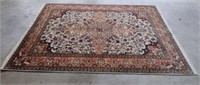 Hand Knotted Wool Fringed Area Rug