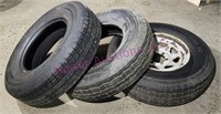 (3) 235/80R16 Trailer Tires