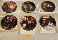 (6) Rockwell's Light Campaign Collection Plates