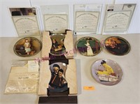 (6) Norman Rockwell Plates
