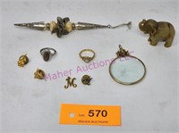 Misc Rings, Stone Elephant, Jewelry
