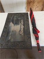Snap-On Umbrella and Rubber Mat