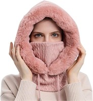 Scarf Hat And Mask Set For Women  PINK - 2 PACK