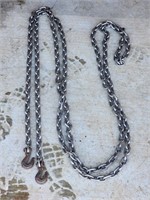 20' Stainless 5/16" Chain with 2 Hooks