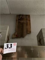 Indiana Barn Wood Cut-Out Kempers Market