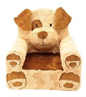 Adorable Tan and Brown Dog Chair for Children