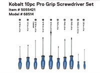 $35  Kobalt 10-Pc Magnetic Screwdriver Set