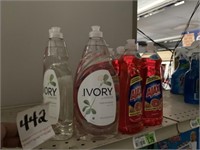 Bottles of AJAX and Ivory Dish Soap