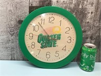 Quaker State wall clock - runs 12" dia