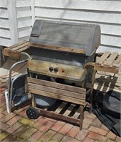 SUNBEAM GRILL, PROPANE TANK, FOLDING CHAIR