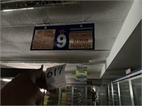 1 - 9 Aisle Marker Signs