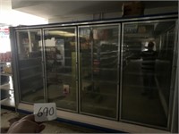 Hussmann 4 Door Remote Freezer -  Read Description