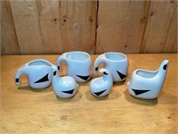 Vintage pottery serving set