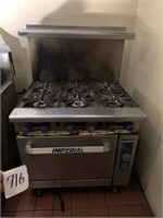 Imperial 6 Burner Gas Range / Oven