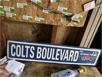 Colts Metal Boulevard Sign