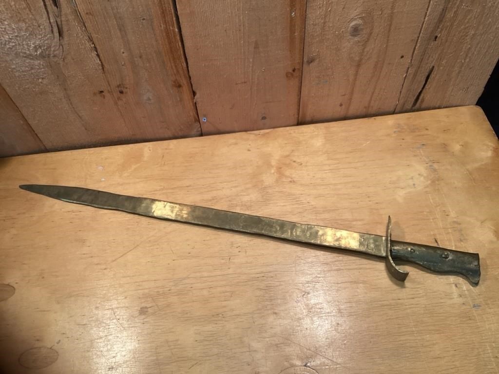 Solid brass sword