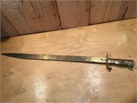 Solid brass sword